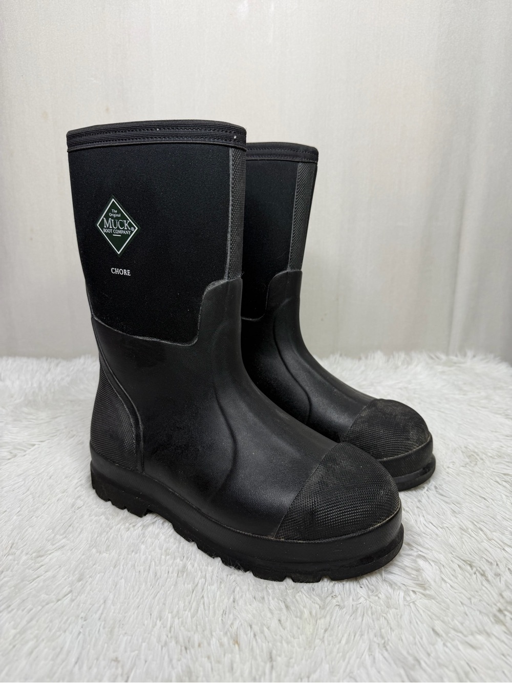 MUCK BOOTS / black classic Chore tall boots / men's 8 women's 9